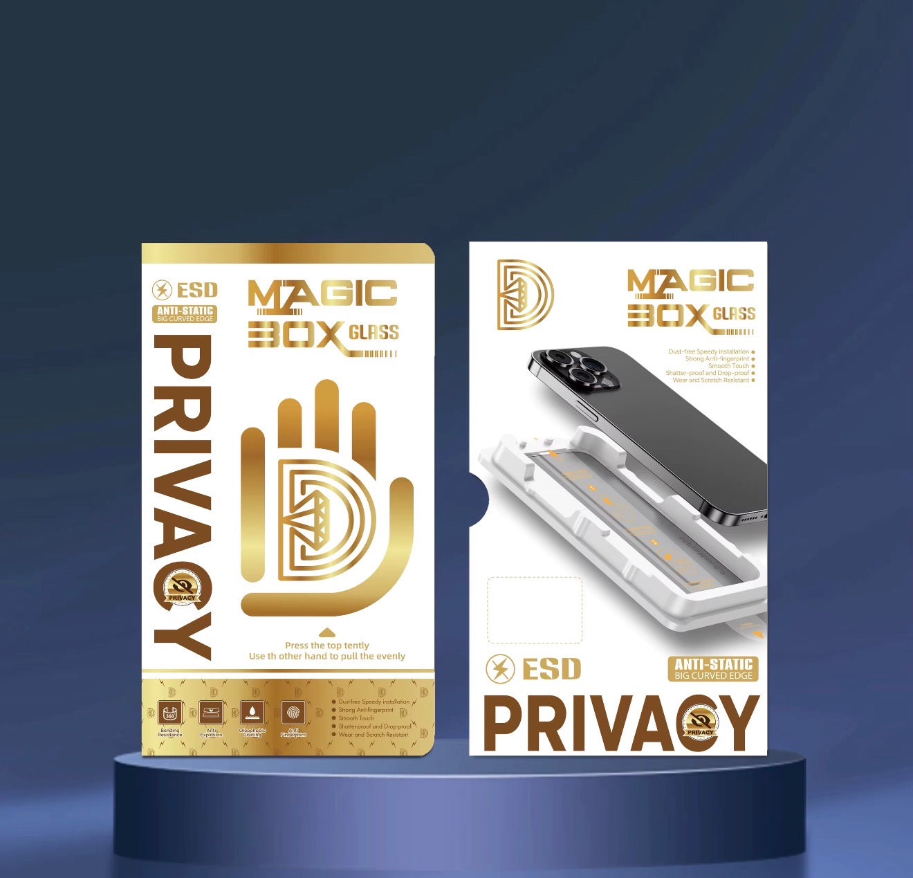 Folie de Sticla Privacy pentru iPhone cu kit de auto-montare