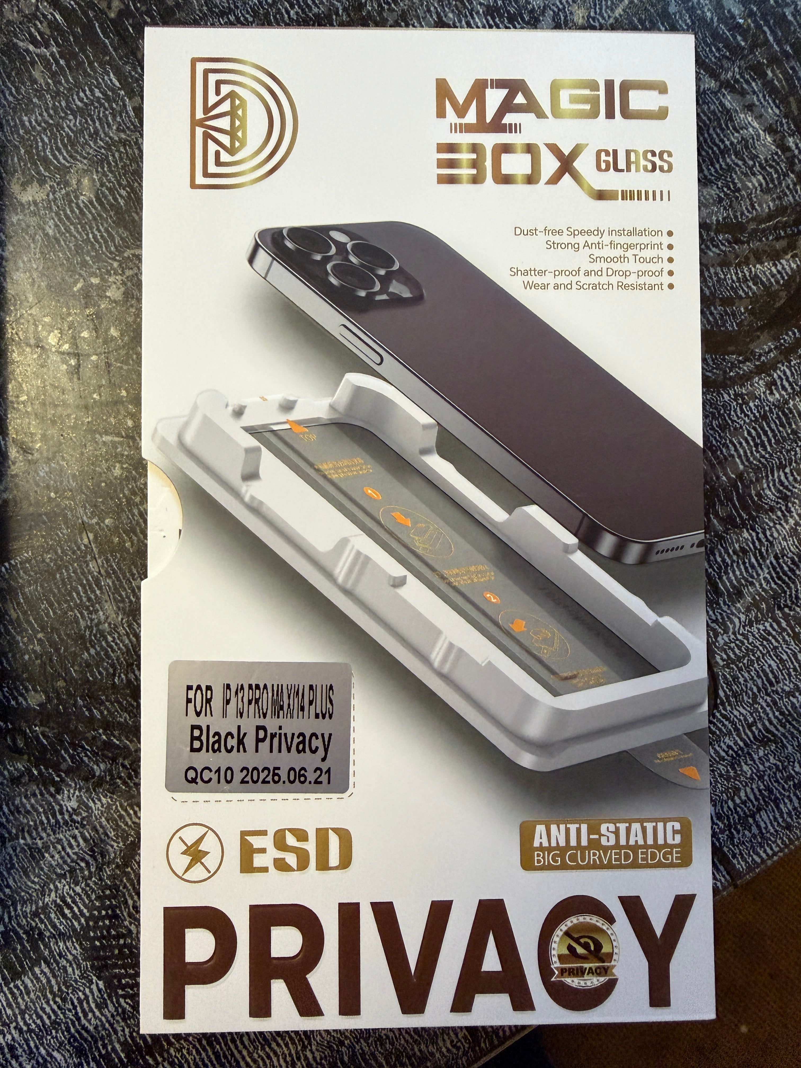 Folie de Sticla Privacy pentru iPhone cu kit de auto-montare