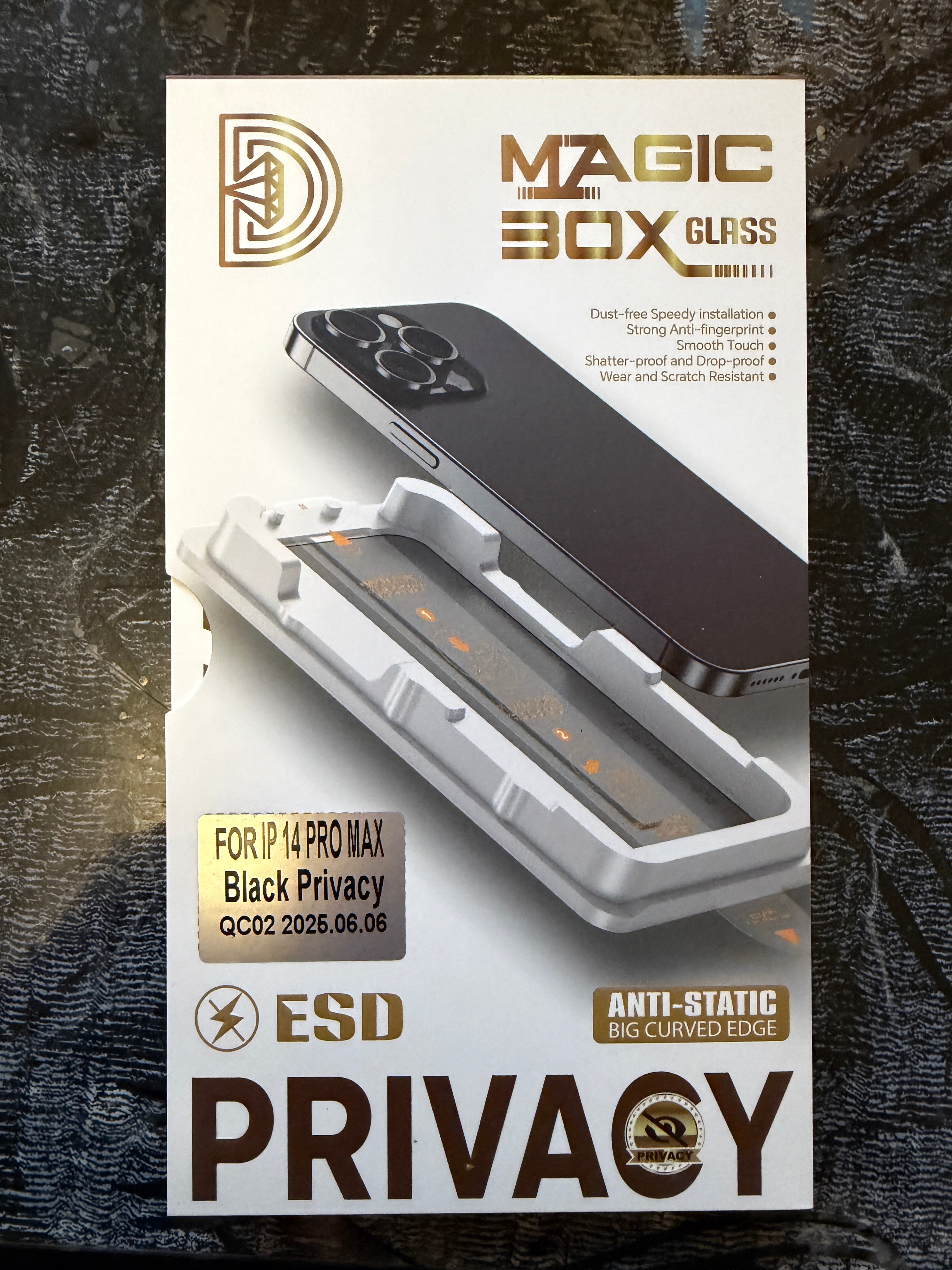 Folie de Sticla Privacy pentru iPhone cu kit de auto-montare