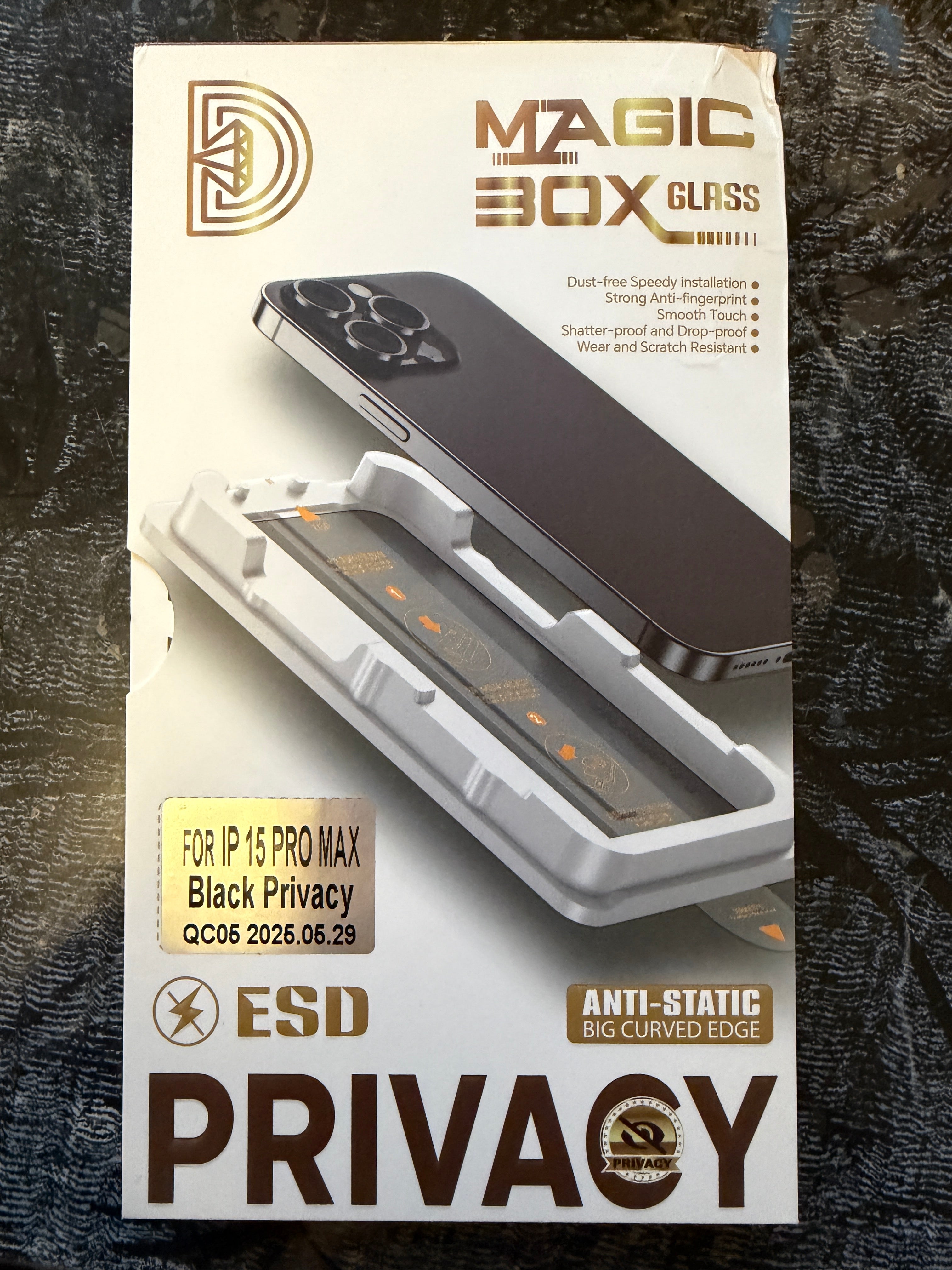 Folie de Sticla Privacy pentru iPhone cu kit de auto-montare