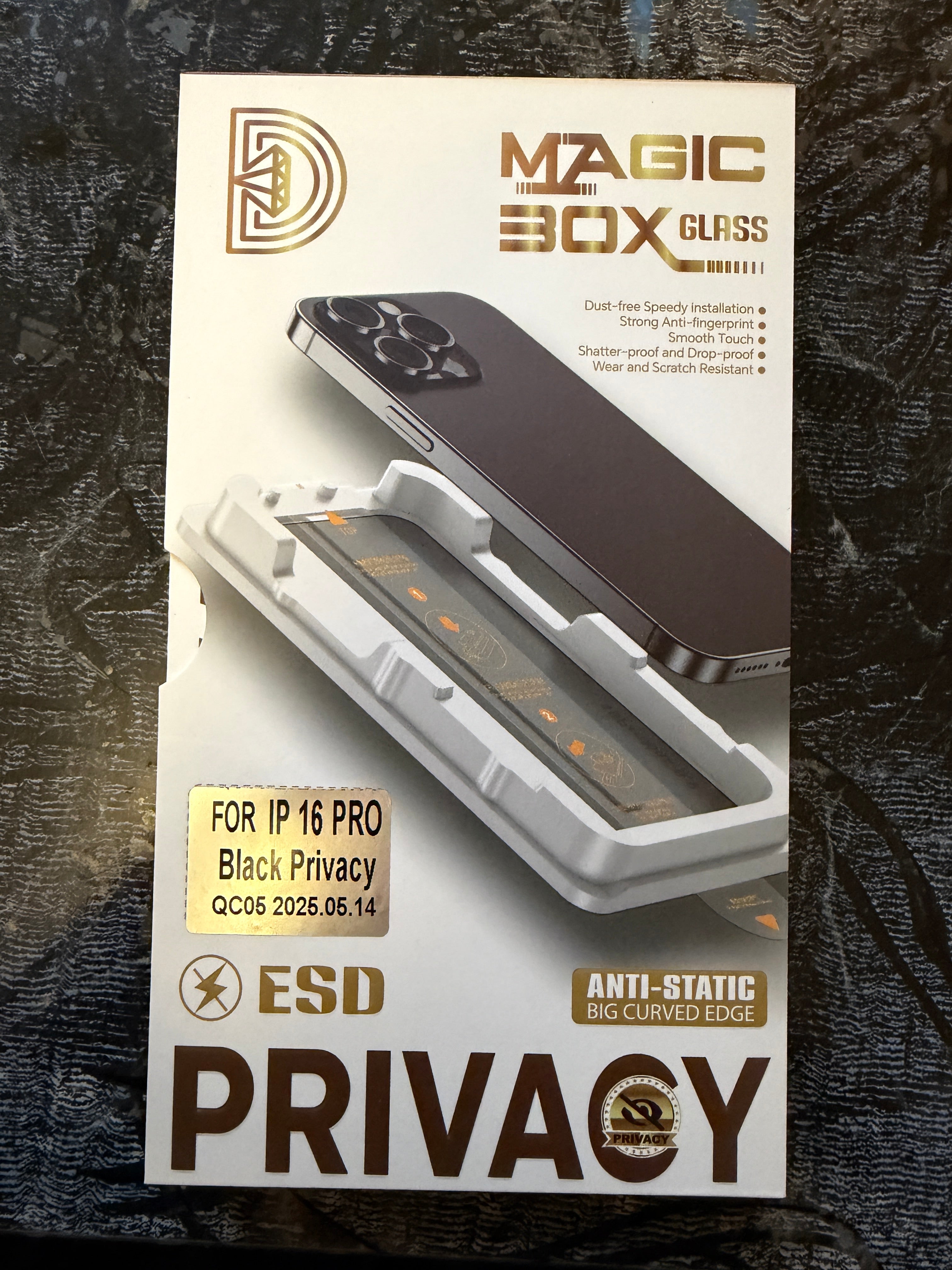 Folie de Sticla Privacy pentru iPhone cu kit de auto-montare