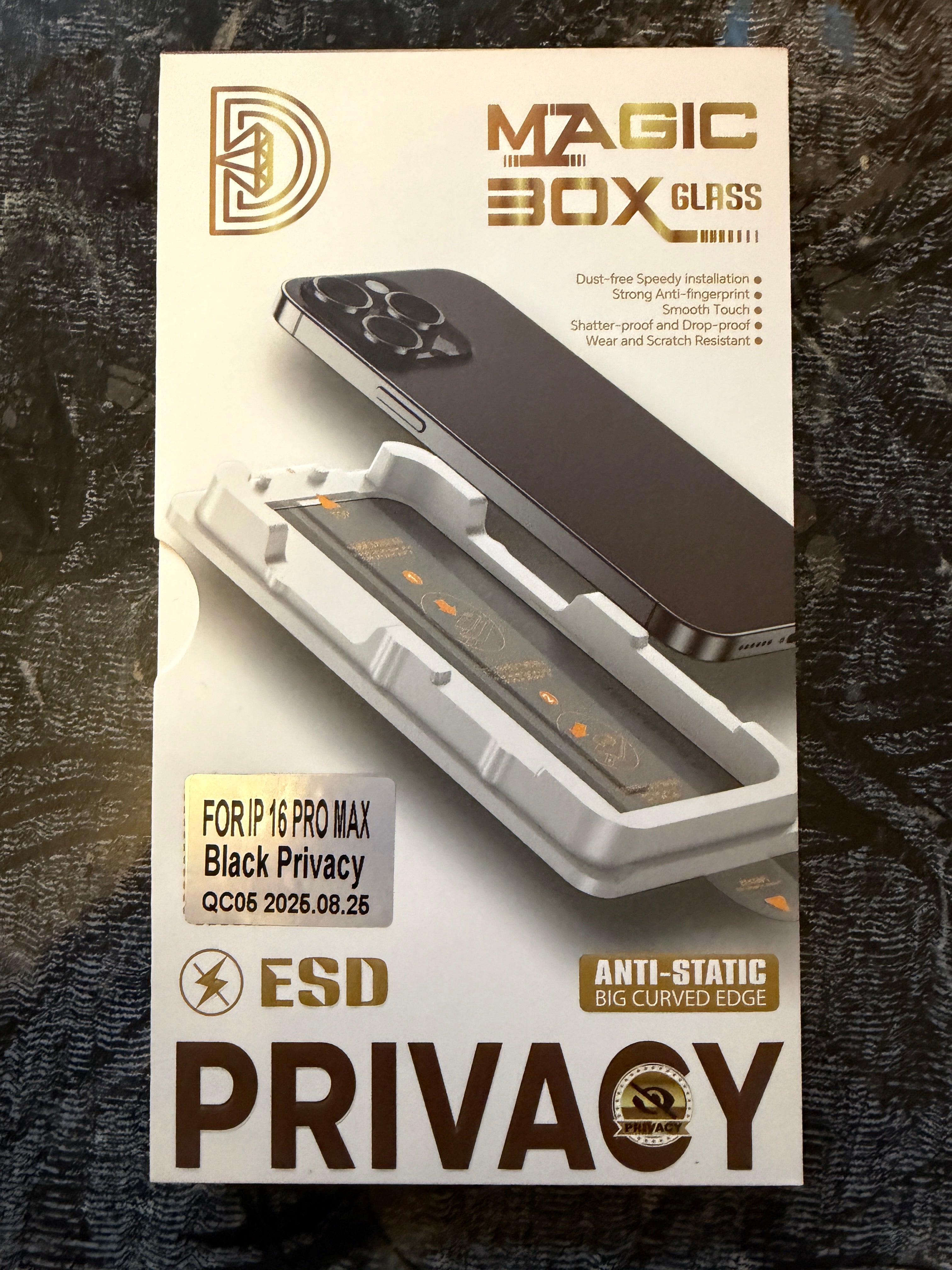 Folie de Sticla Privacy pentru iPhone cu kit de auto-montare