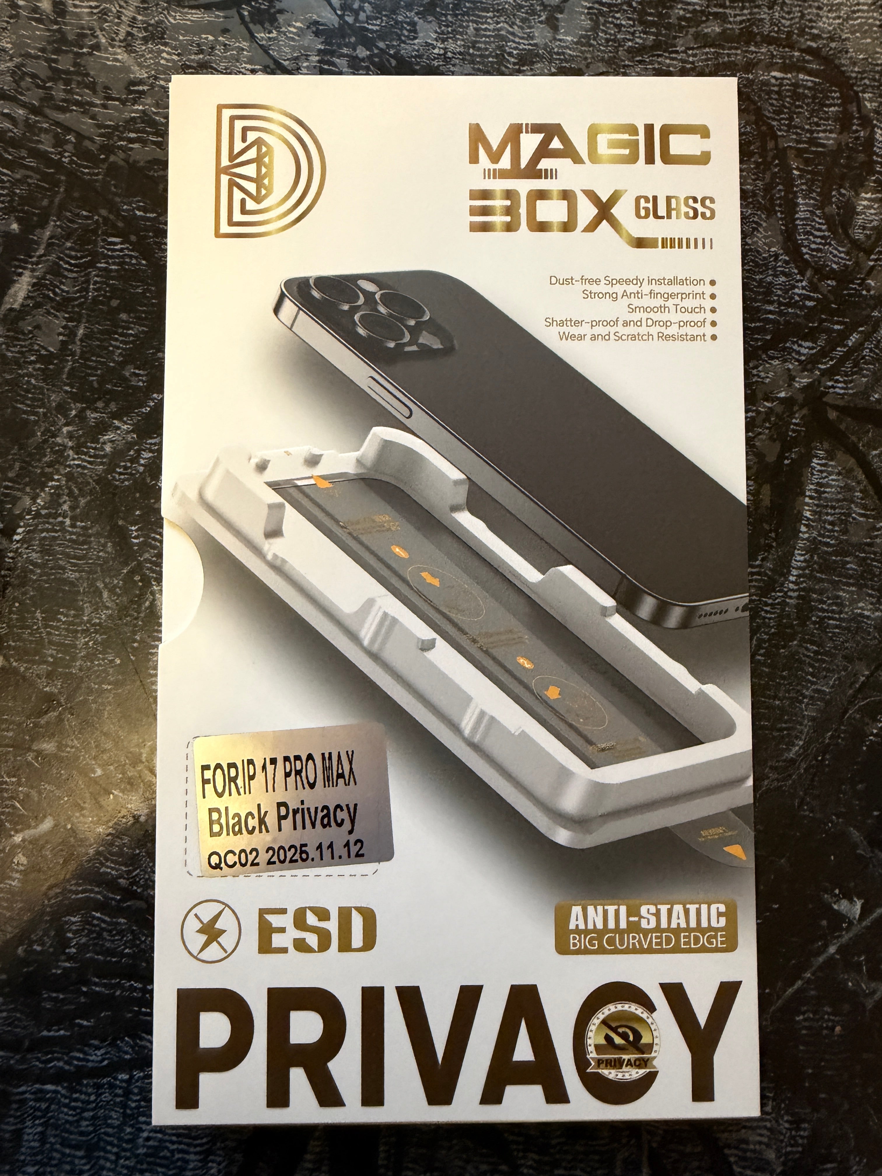 Folie de Sticla Privacy pentru iPhone cu kit de auto-montare